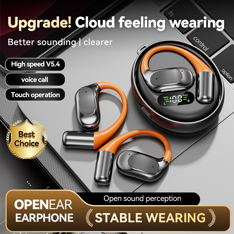 M113 Rotating OWS AI Translation Wireless Earbuds – Noise Cancelling Over-Ear Bluetooth Sports Earbuds