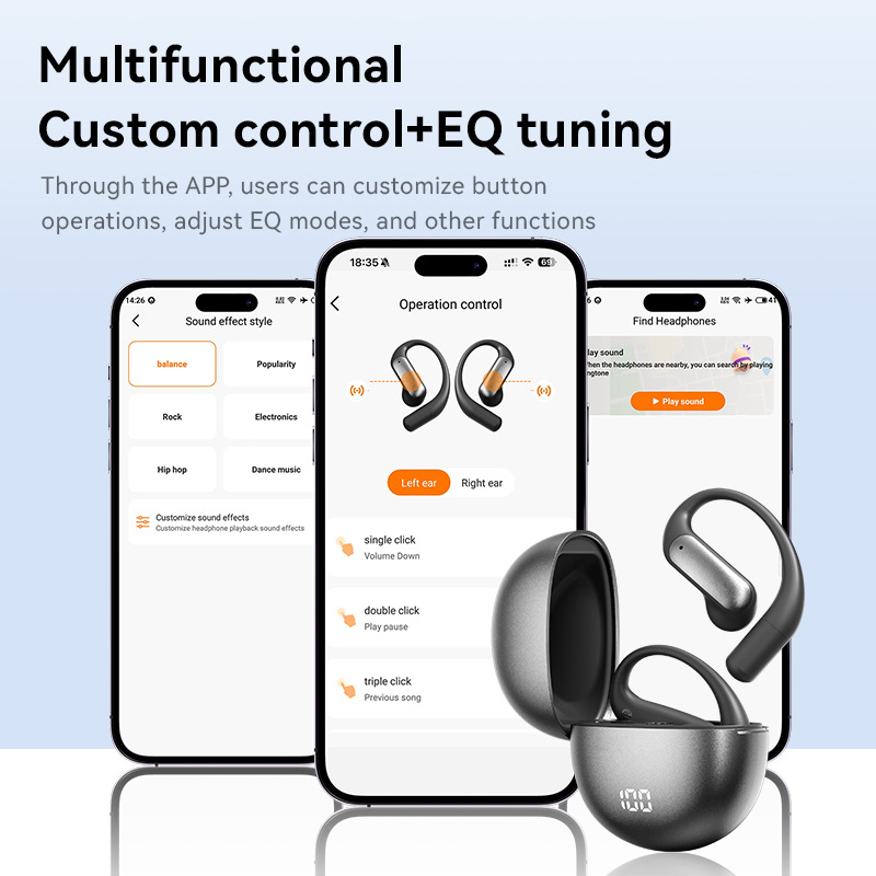 M118 AI Translation Wireless Earbuds – Bluetooth OWS In-Ear, Long Battery Life
