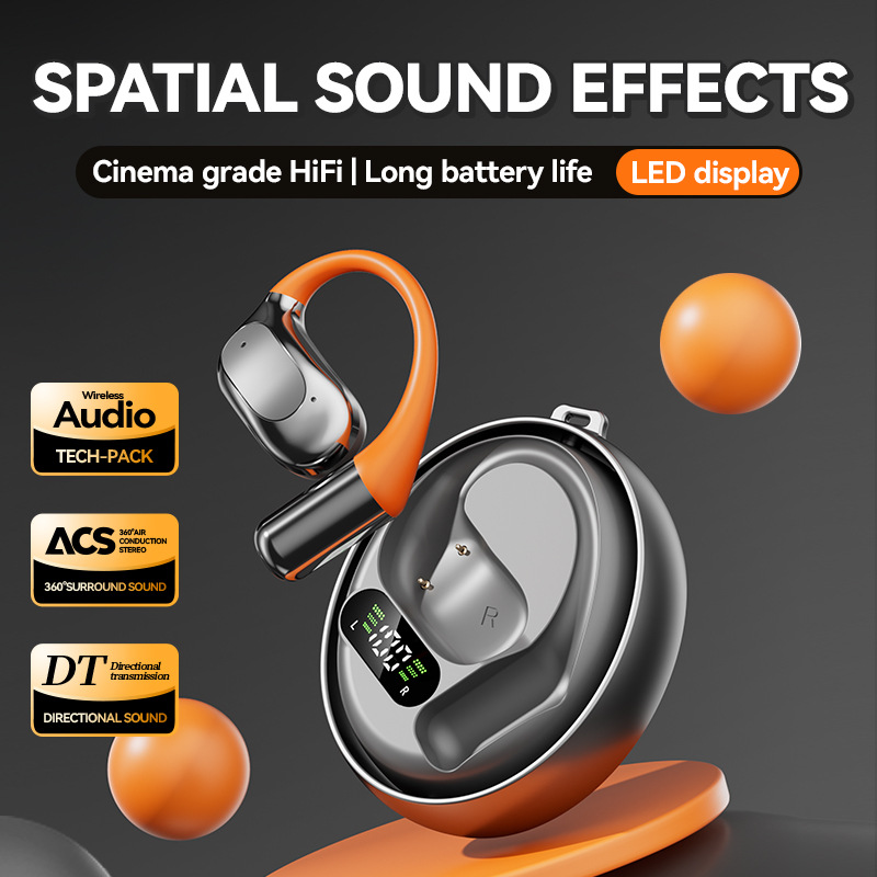 M113 Rotating OWS AI Translation Wireless Earbuds – Noise Cancelling Over-Ear Bluetooth Sports Earbuds