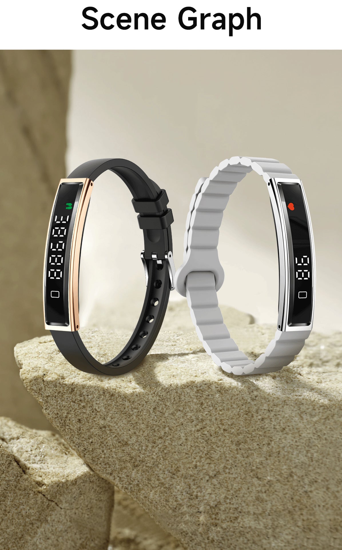 B3 Smart Bracelet – Heart Rate, Sleep & Blood Oxygen Tracking