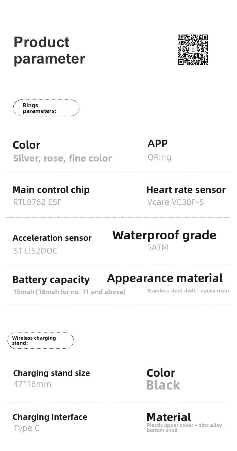 R11 Smart Ring – Gesture Control, Health Tracking & LED Display