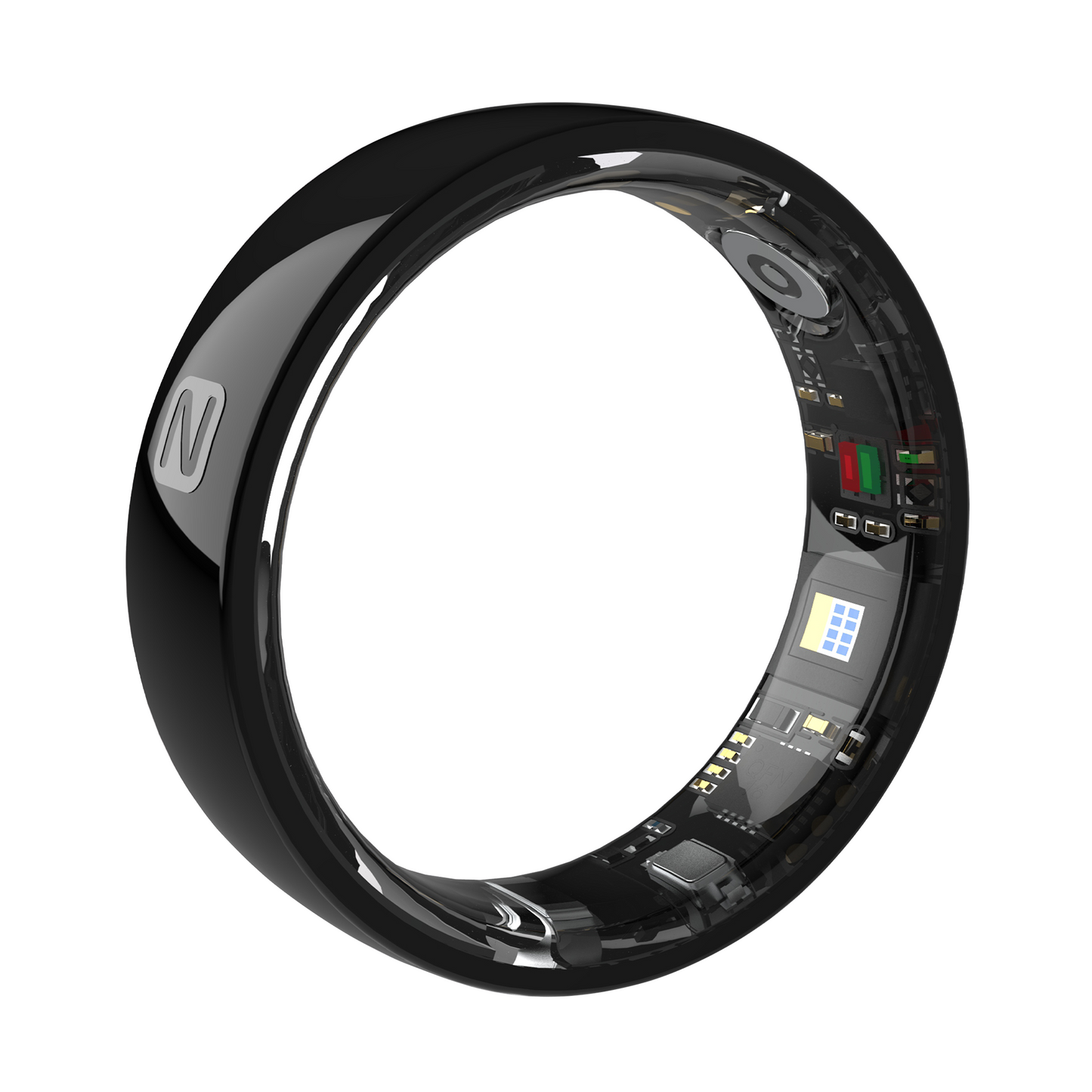 R8 Ceramic Smart Ring – Heart Rate, Blood Oxygen & Sleep Tracking