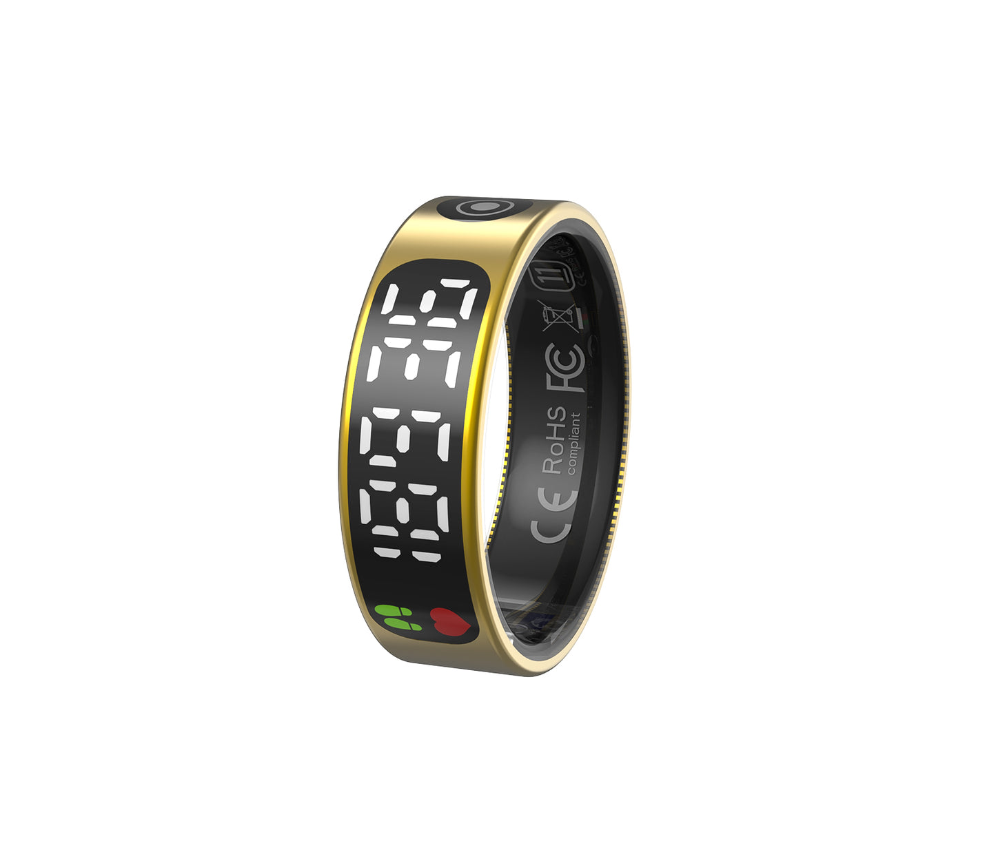 R9 Smart Ring – Touchscreen ECG, Heart Rate & Blood Oxygen Monitor