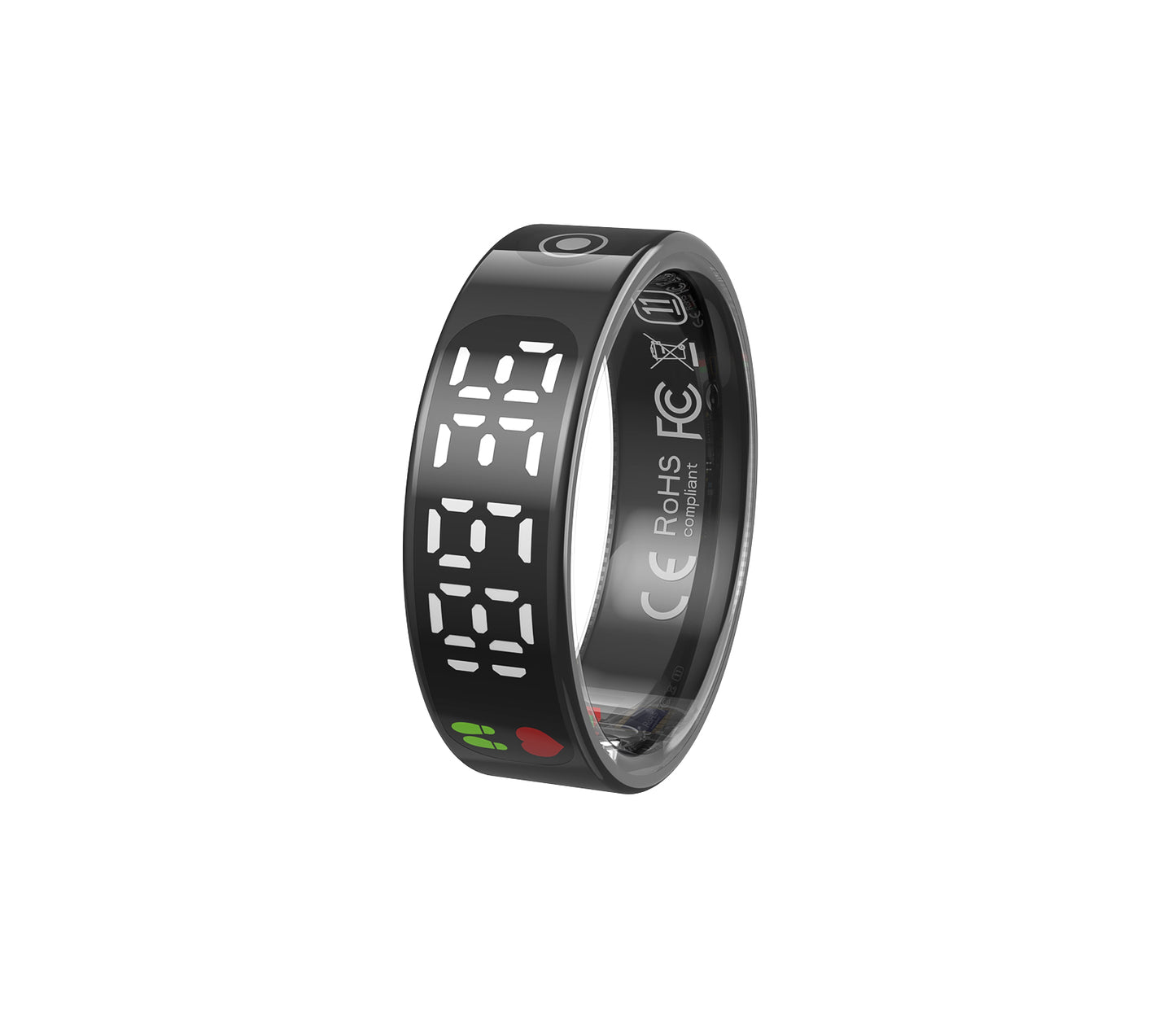 R9 Smart Ring – Touchscreen ECG, Heart Rate & Blood Oxygen Monitor