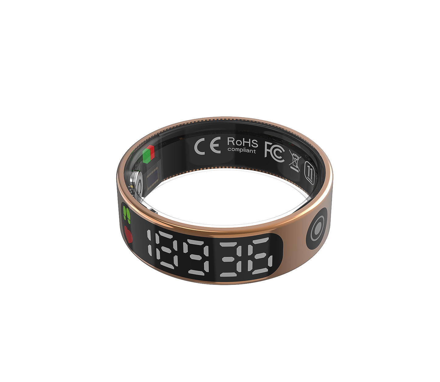 R9 Smart Ring – Touchscreen ECG, Heart Rate & Blood Oxygen Monitor