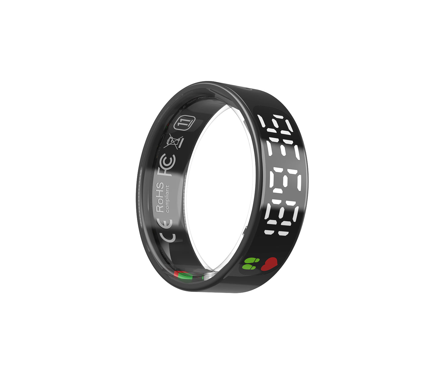 R9 Smart Ring – Touchscreen ECG, Heart Rate & Blood Oxygen Monitor