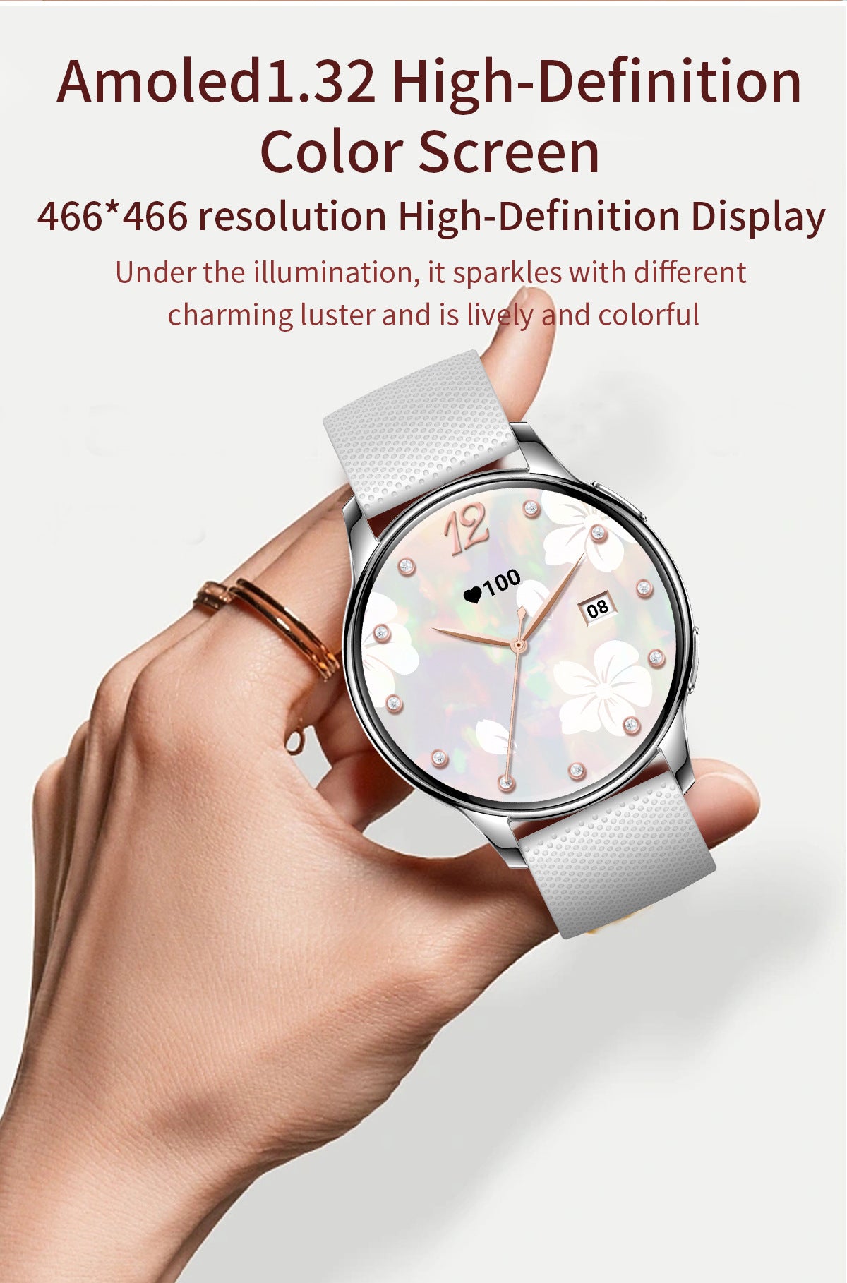 Y11 Elegant Smartwatch for Women | AMOLED Round Screen, Bluetooth Calling, Health & Fitness Monitor