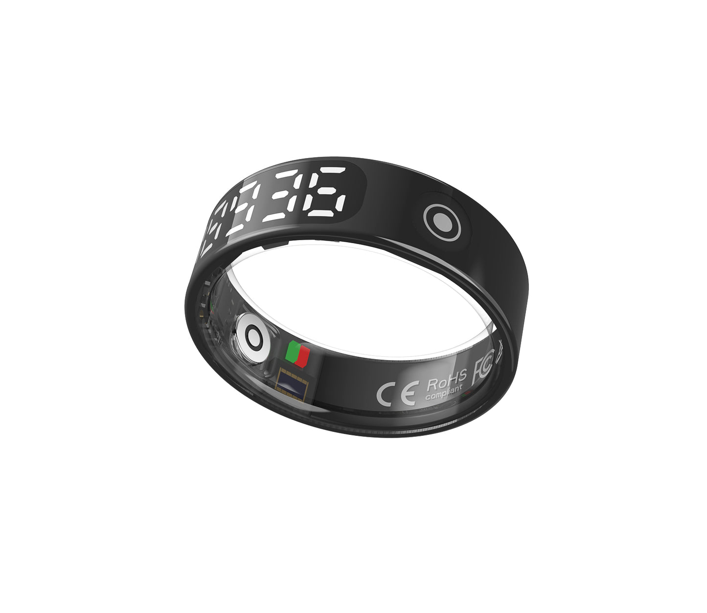 R9 Smart Ring – Touchscreen ECG, Heart Rate & Blood Oxygen Monitor