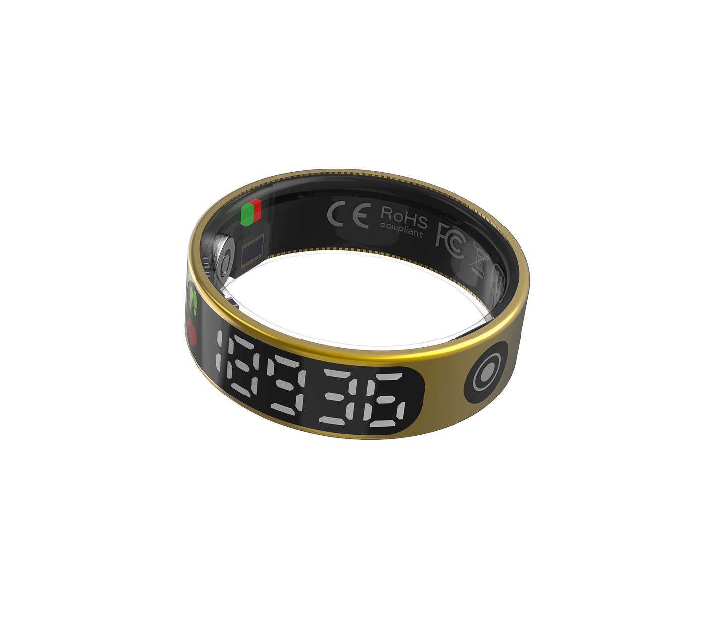 R9 Smart Ring – Touchscreen ECG, Heart Rate & Blood Oxygen Monitor