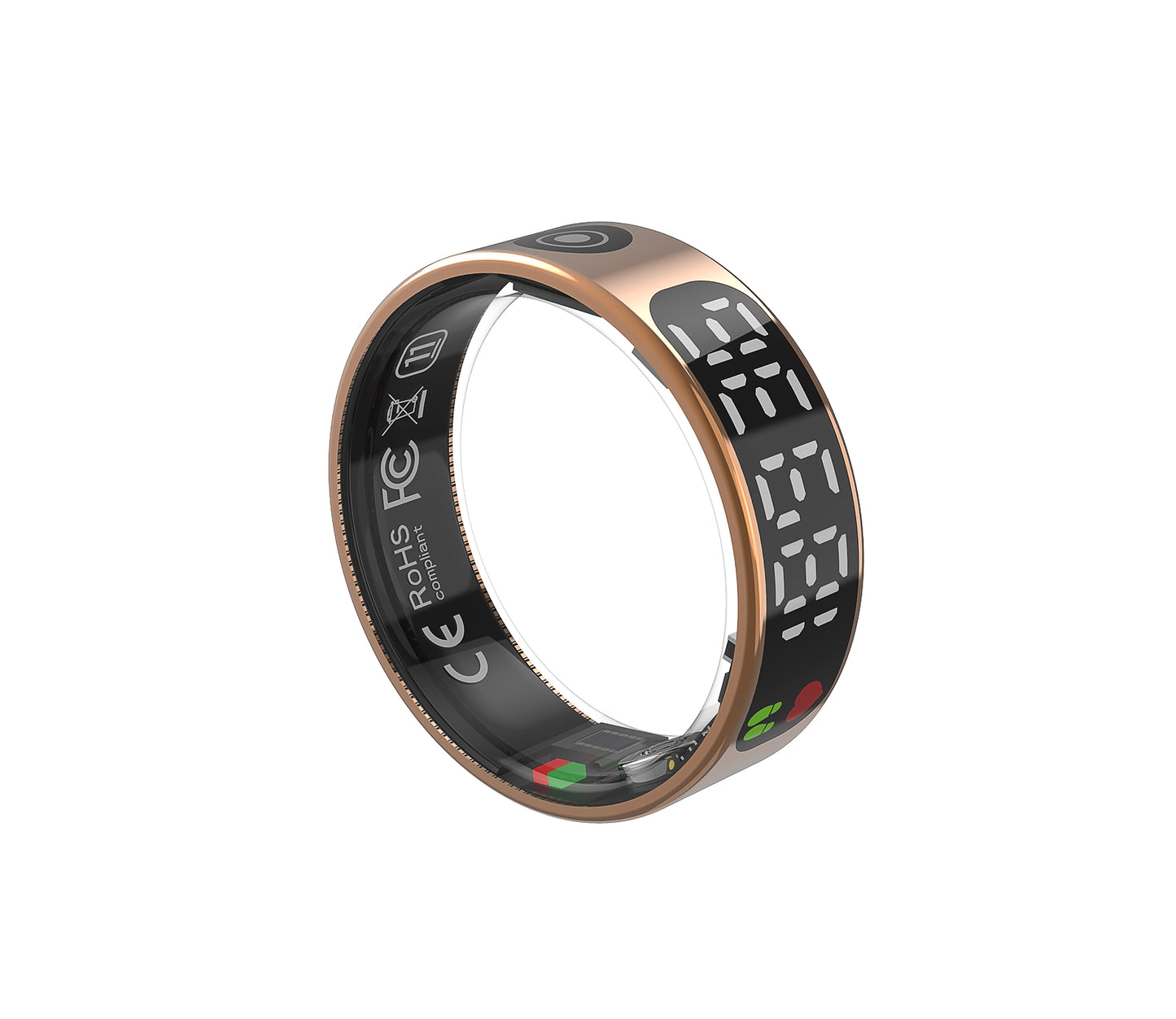 R9 Smart Ring – Touchscreen ECG, Heart Rate & Blood Oxygen Monitor