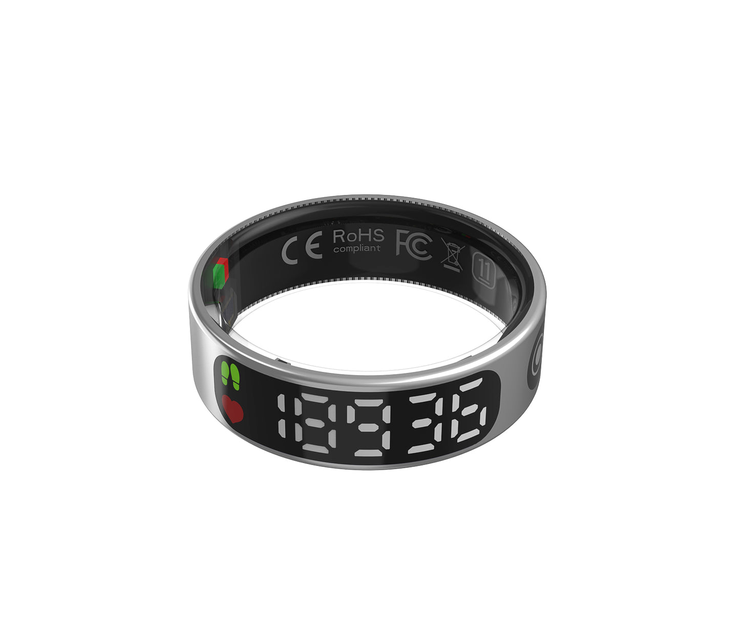 R9 Smart Ring – Touchscreen ECG, Heart Rate & Blood Oxygen Monitor