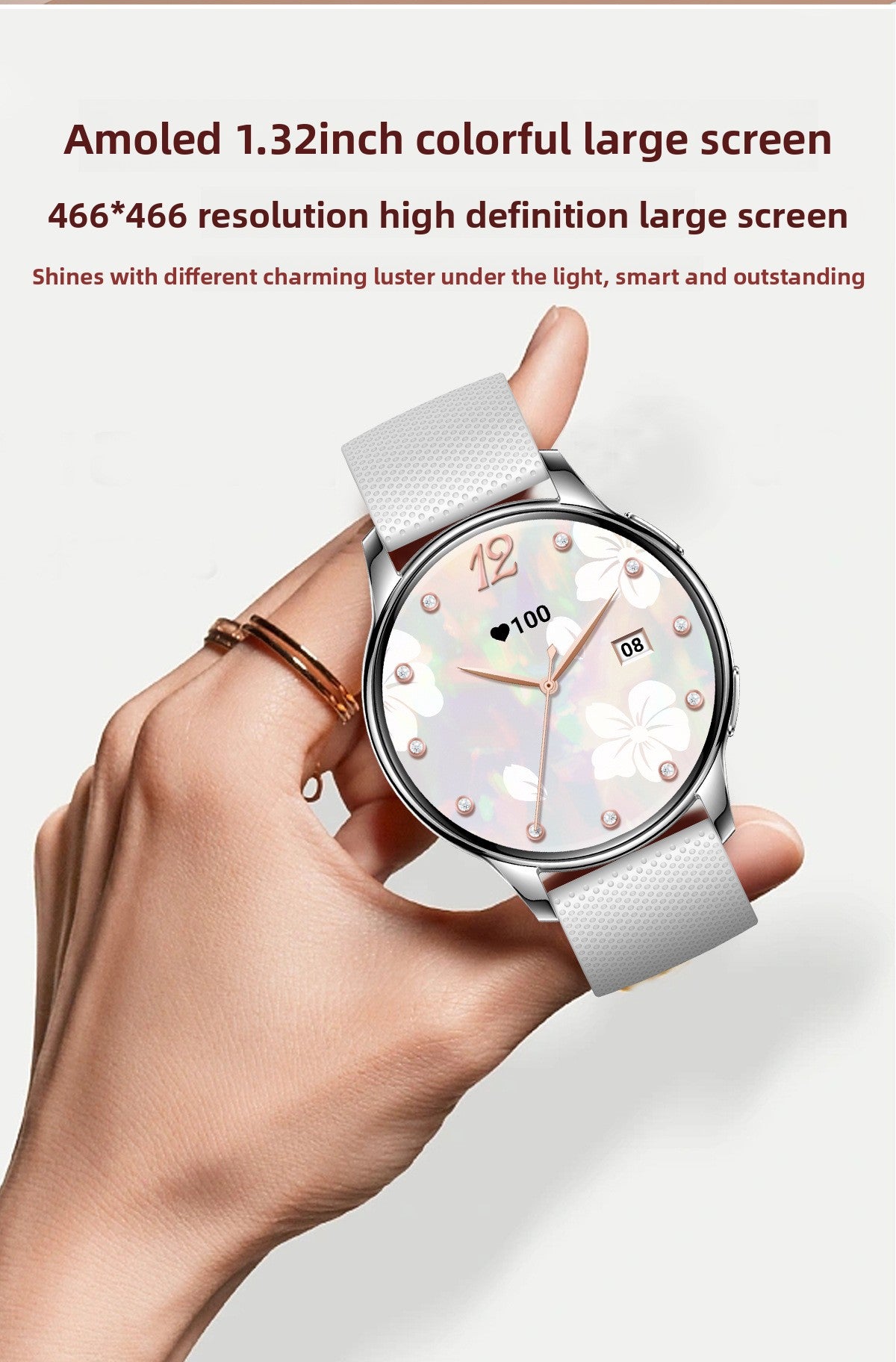 Y11 Elegant Smartwatch for Women | AMOLED Round Screen, Bluetooth Calling, Health & Fitness Monitor