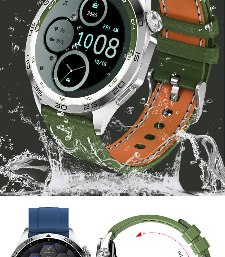 KM29 Smartwatch | 1.43" AMOLED Round Screen, Bluetooth Call, Waterproof, Health Tracking