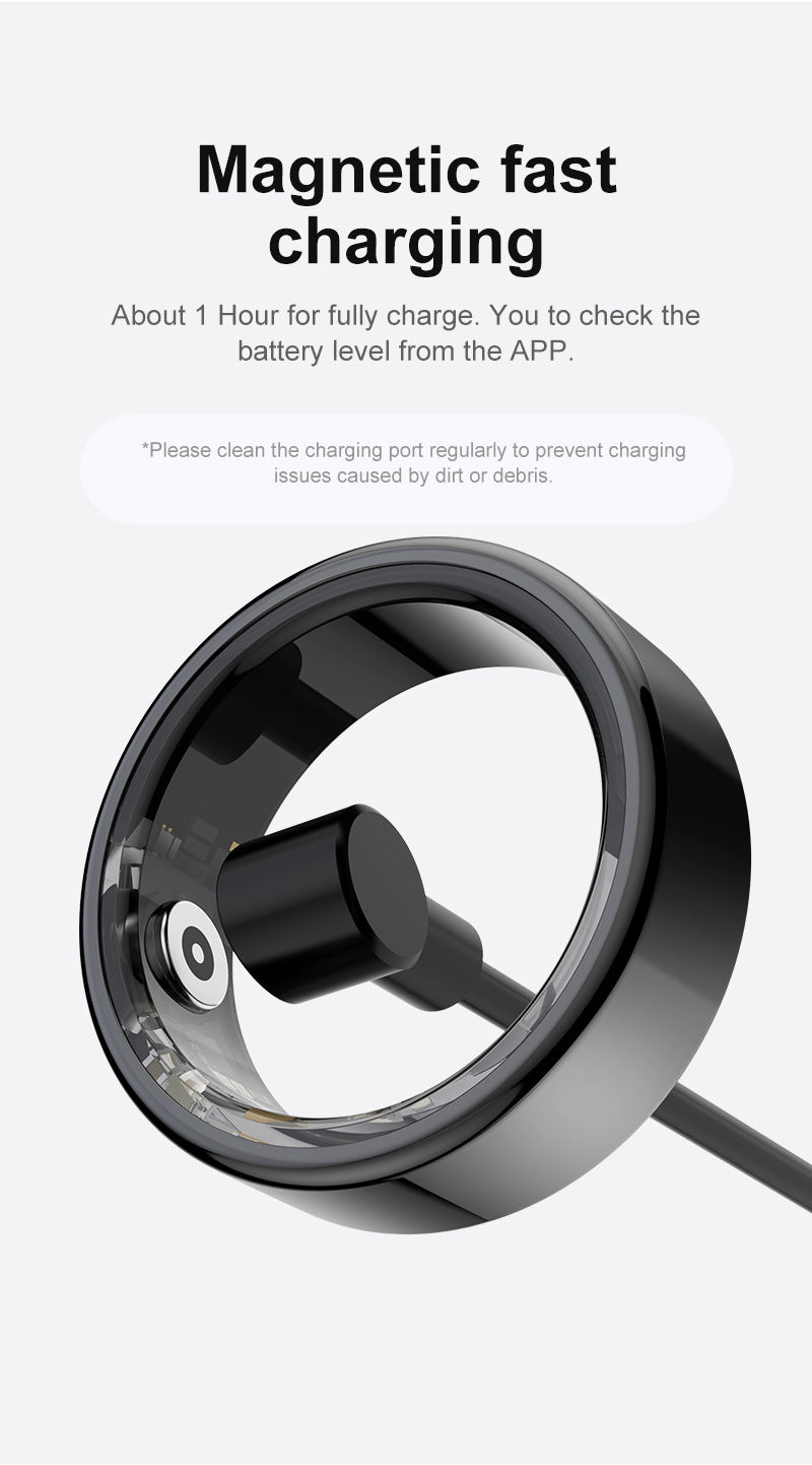 R02 Smart Ring | Health & Sleep Tracker – Heart Rate, SpO₂, Step, Remote Control