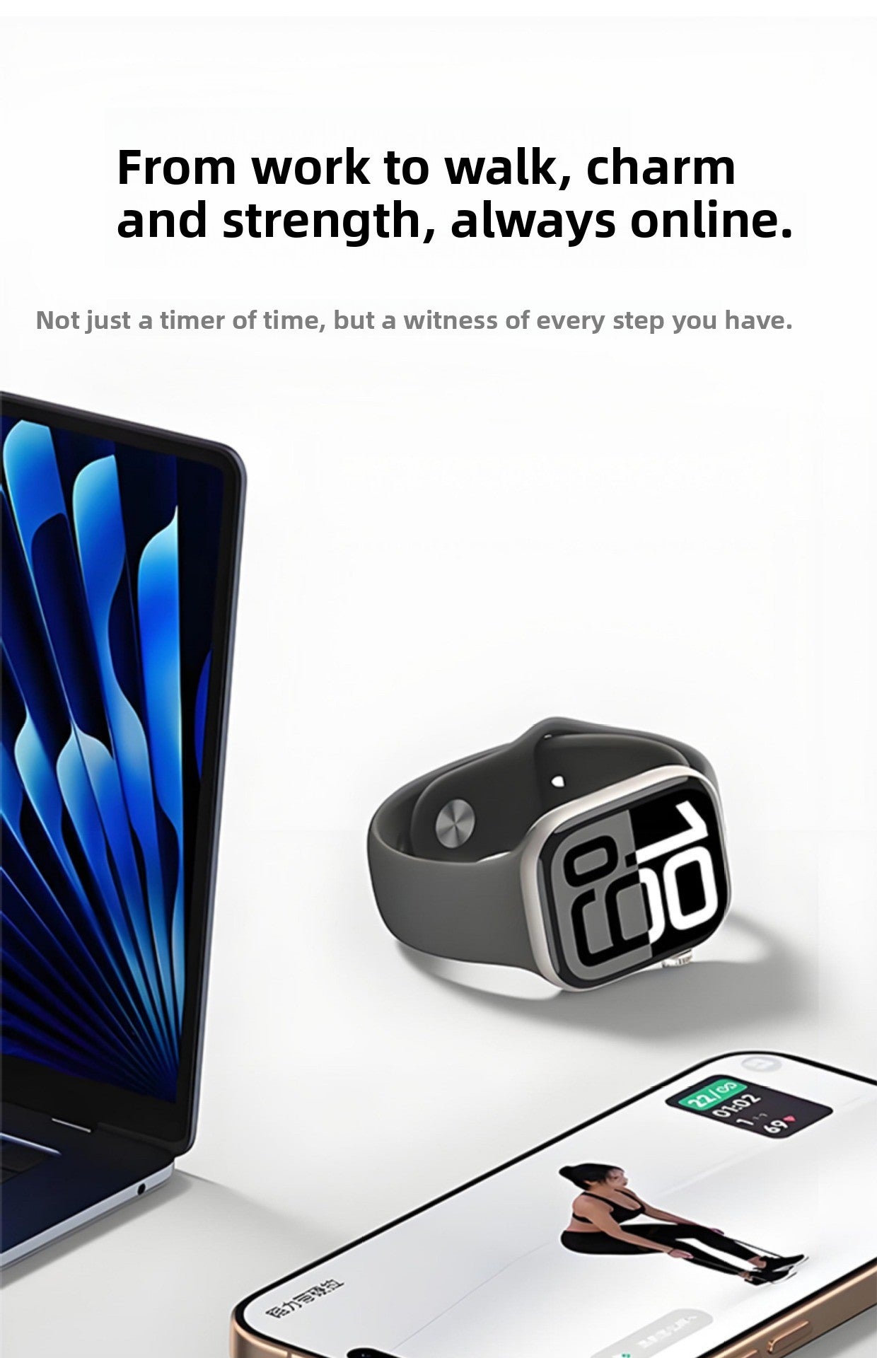 Liquid Silicone Sport Band for Apple Watch S10/S9/S8 – Soft, Durable, Official Style