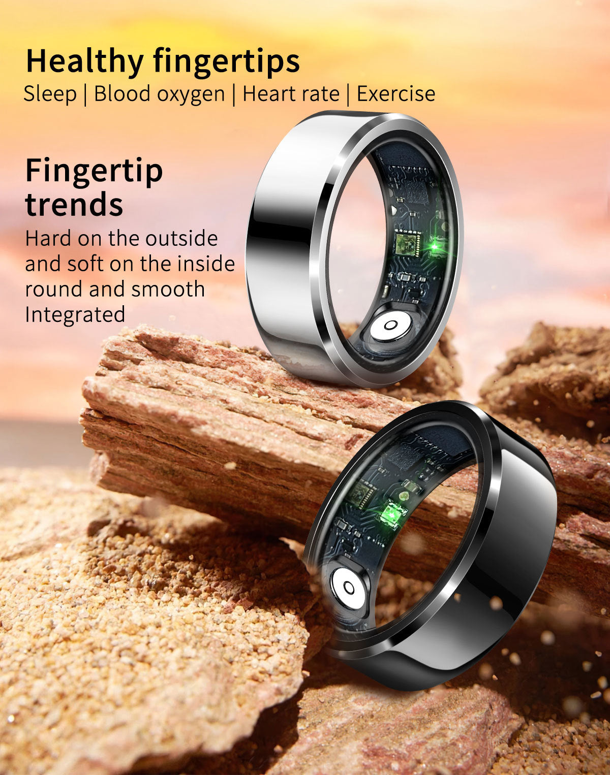 R6 Smart Ring – Heart Rate, Blood Pressure & Sleep Tracker