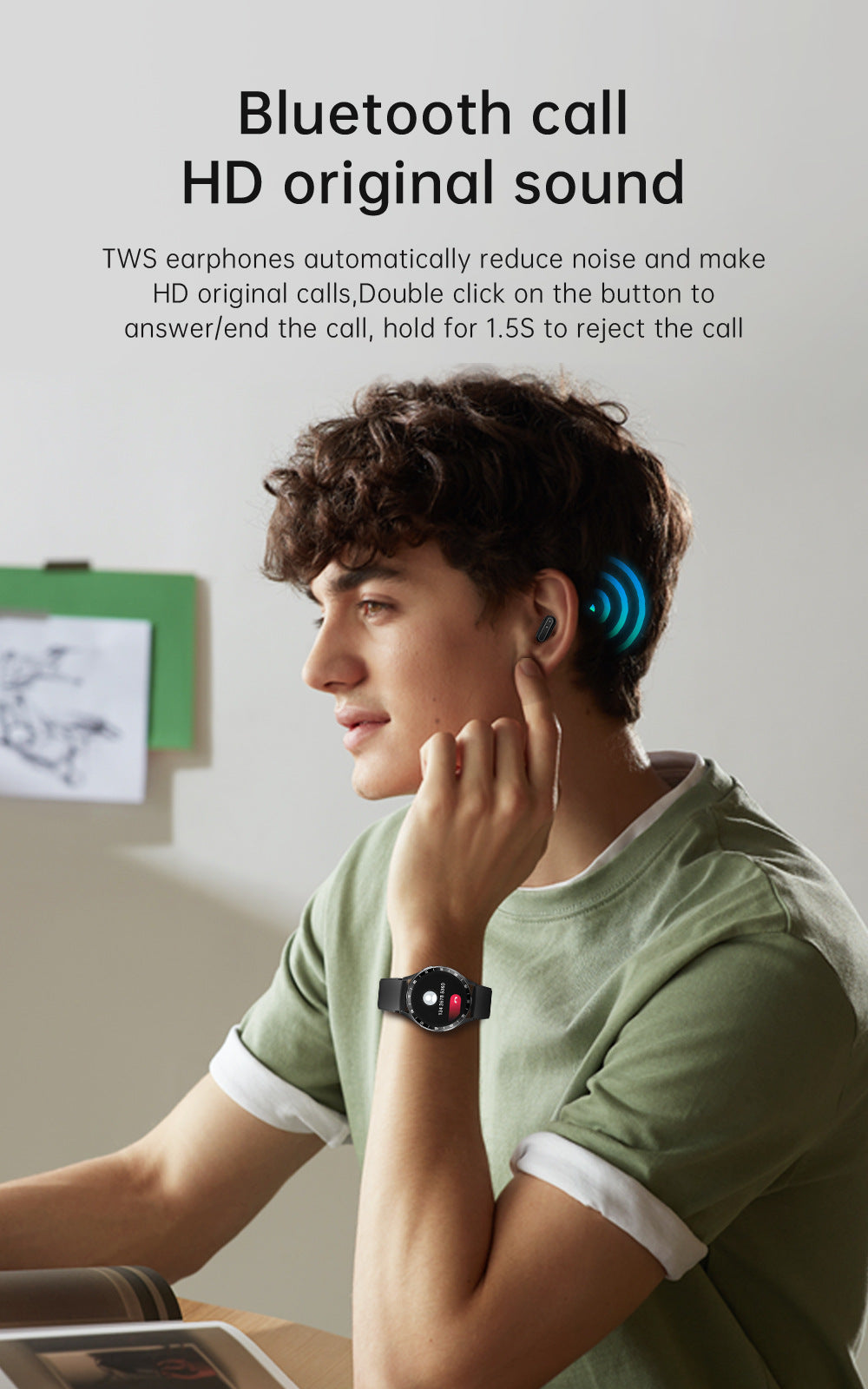 X10 Smartwatch with TWS Earbuds | 1.39" HD Screen, Waterproof, Bluetooth Call, Ultra-Thin Design