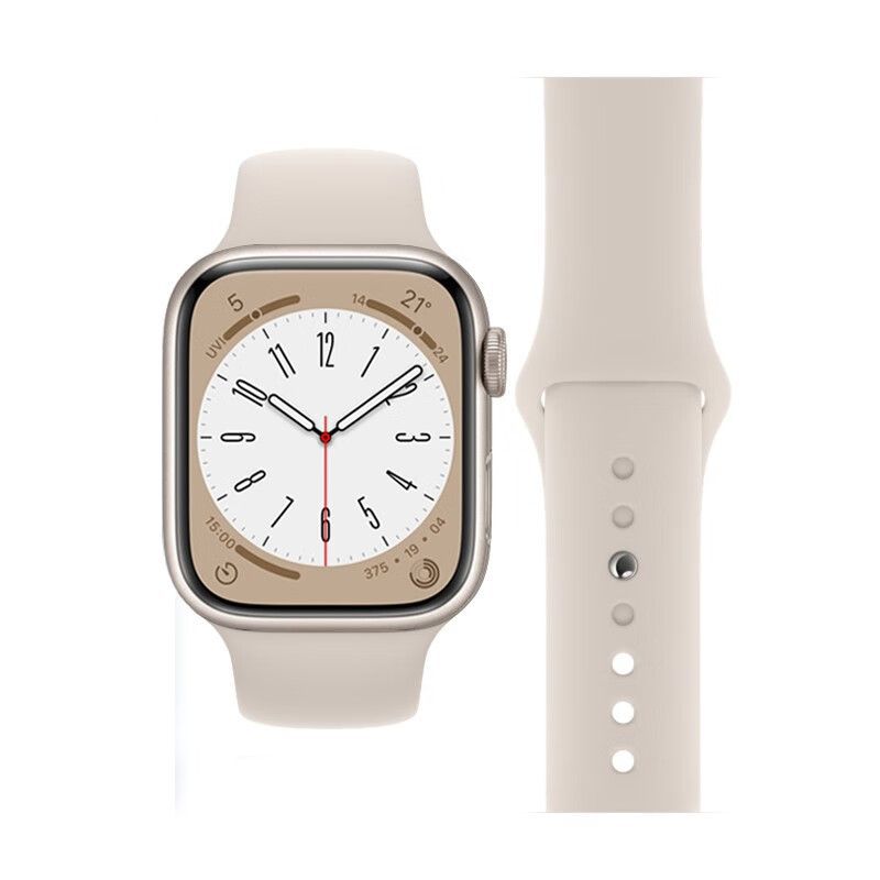 Liquid Silicone Sport Band for Apple Watch S10/S9/S8 – Soft, Durable, Official Style