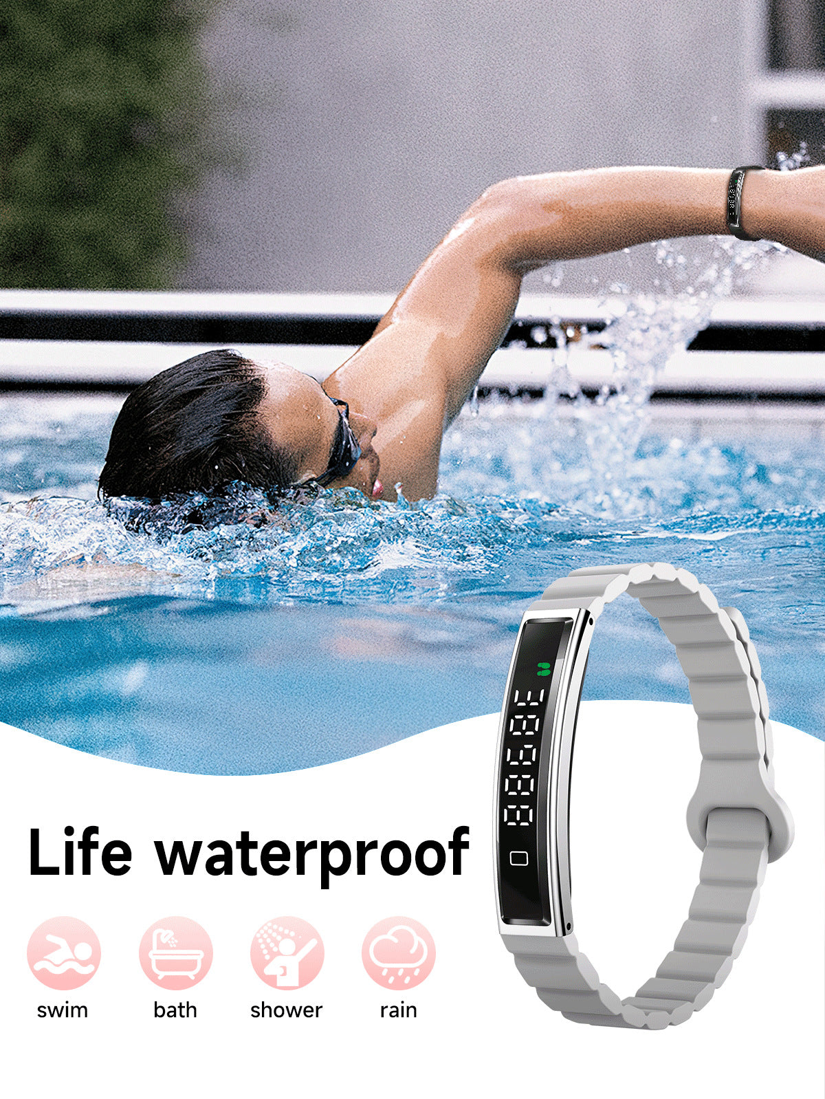 B3 Smart Bracelet – Heart Rate, Sleep & Blood Oxygen Tracking