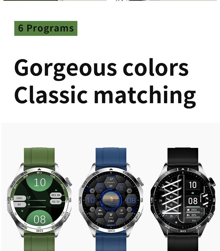 KM29 Smartwatch | 1.43" AMOLED Round Screen, Bluetooth Call, Waterproof, Health Tracking