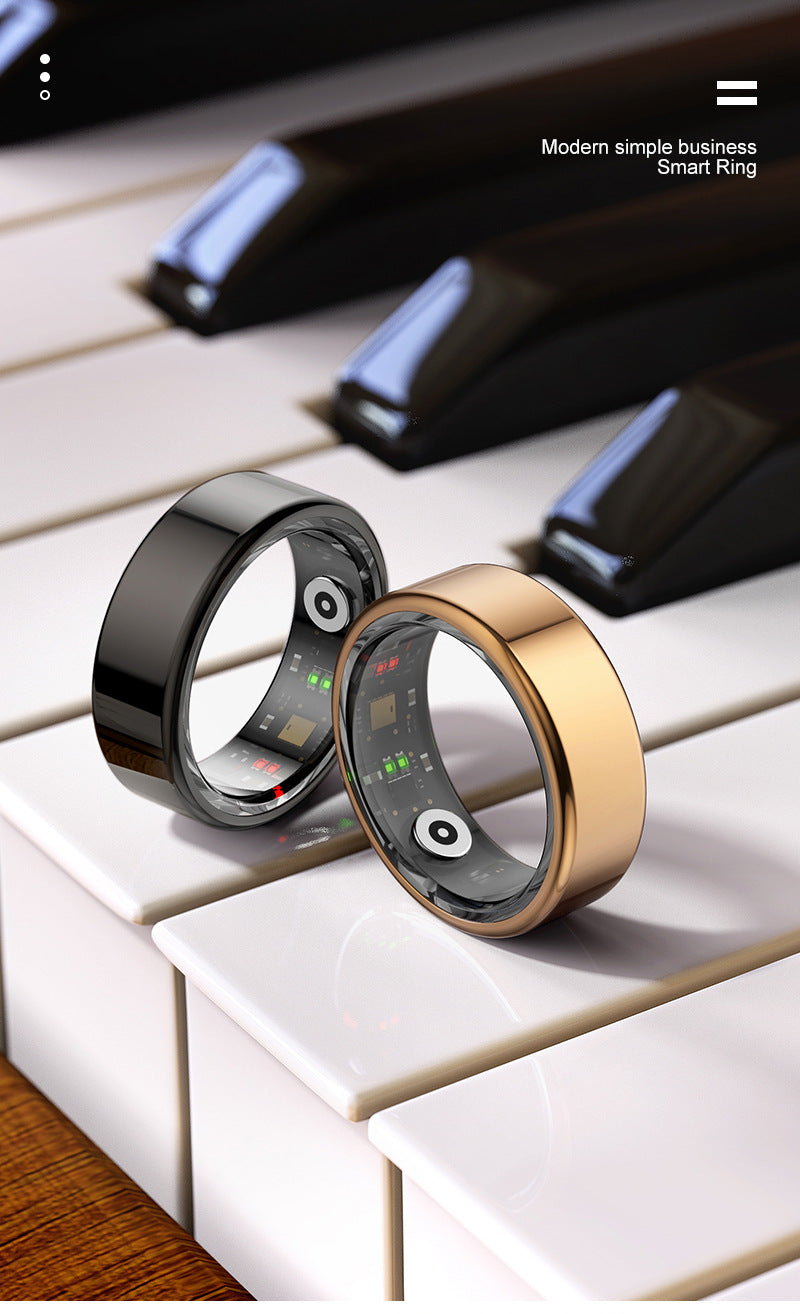 R02 Smart Ring | Health & Sleep Tracker – Heart Rate, SpO₂, Step, Remote Control