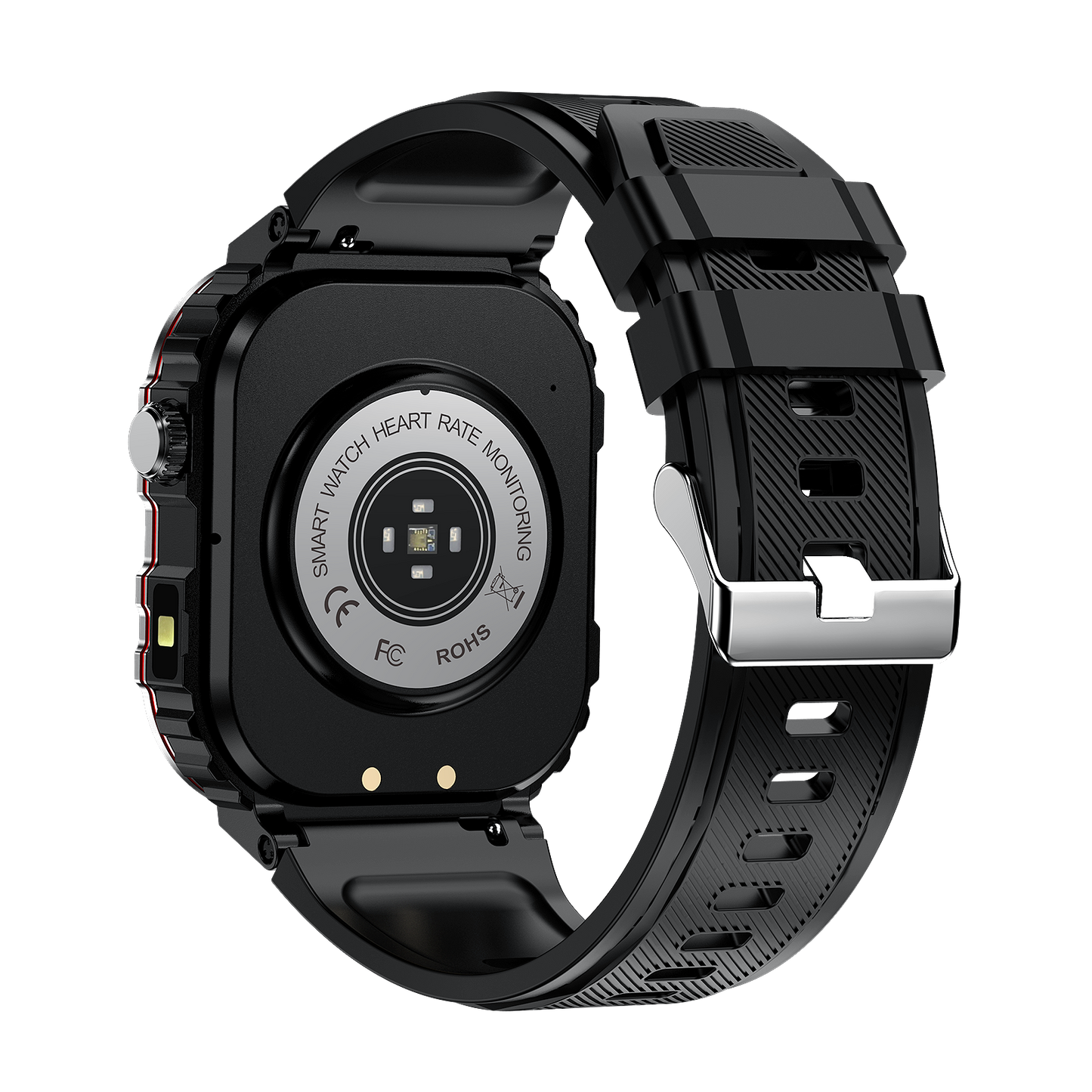 G45 Smartwatch – Blood Glucose & Heart Rate Monitoring with Waterproof Outdoor Sports Flashlight and Bluetooth Calling