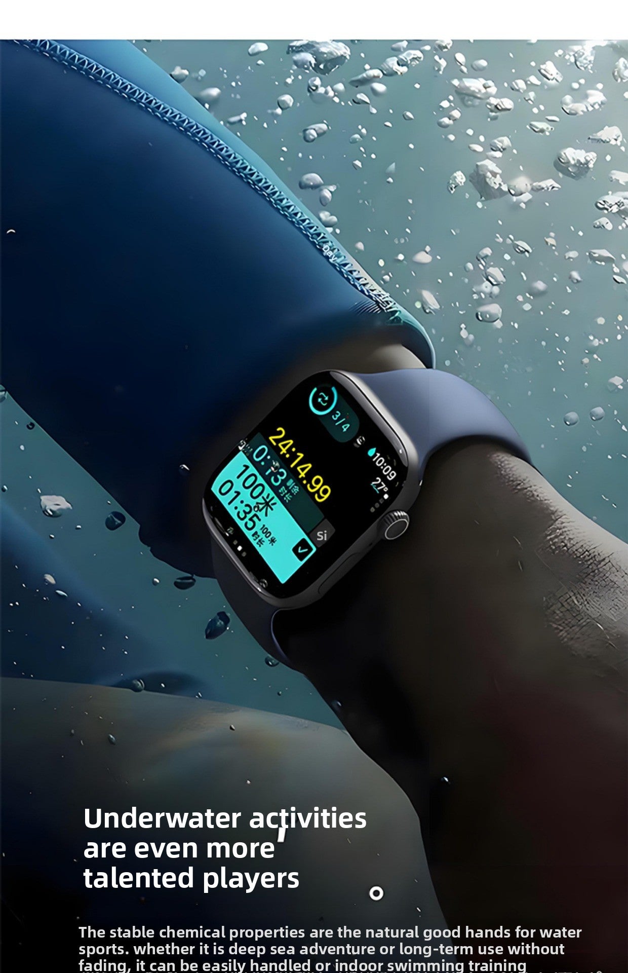 Liquid Silicone Sport Band for Apple Watch S10/S9/S8 – Soft, Durable, Official Style