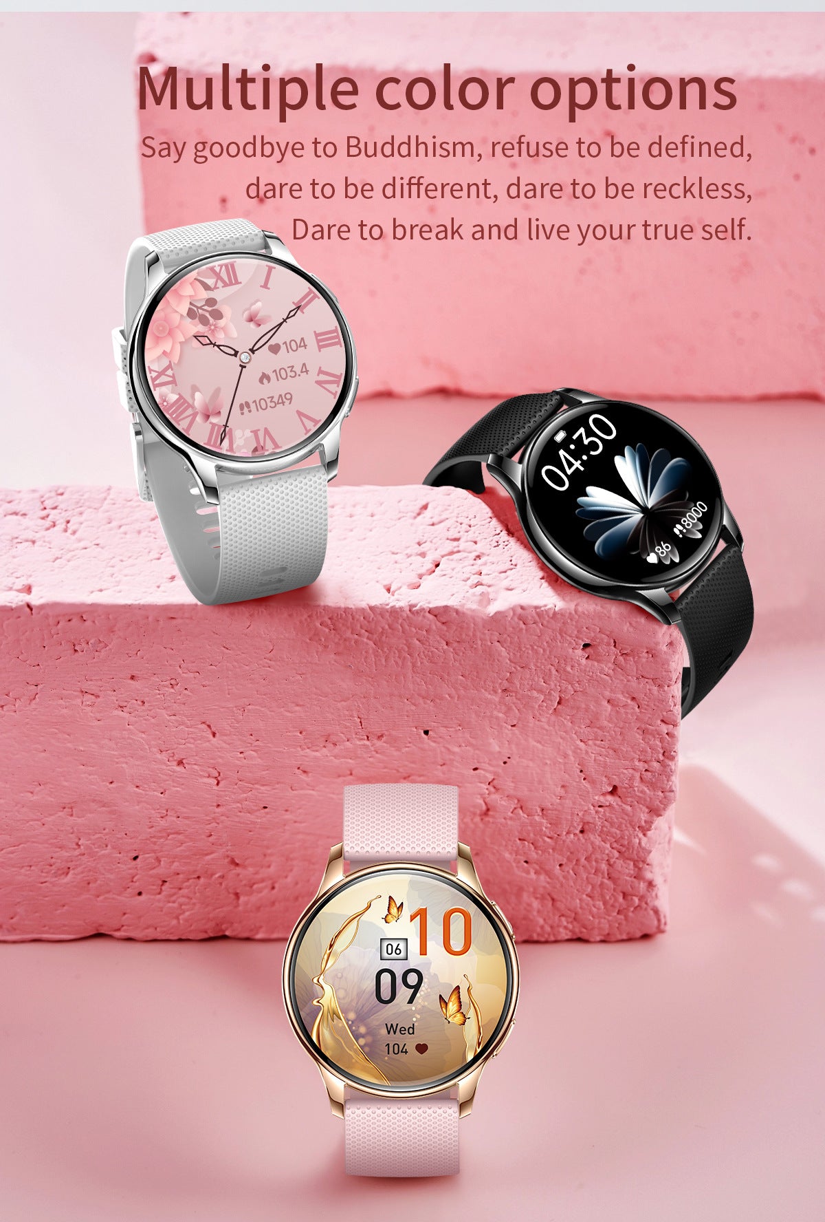 Y11 Elegant Smartwatch for Women | AMOLED Round Screen, Bluetooth Calling, Health & Fitness Monitor