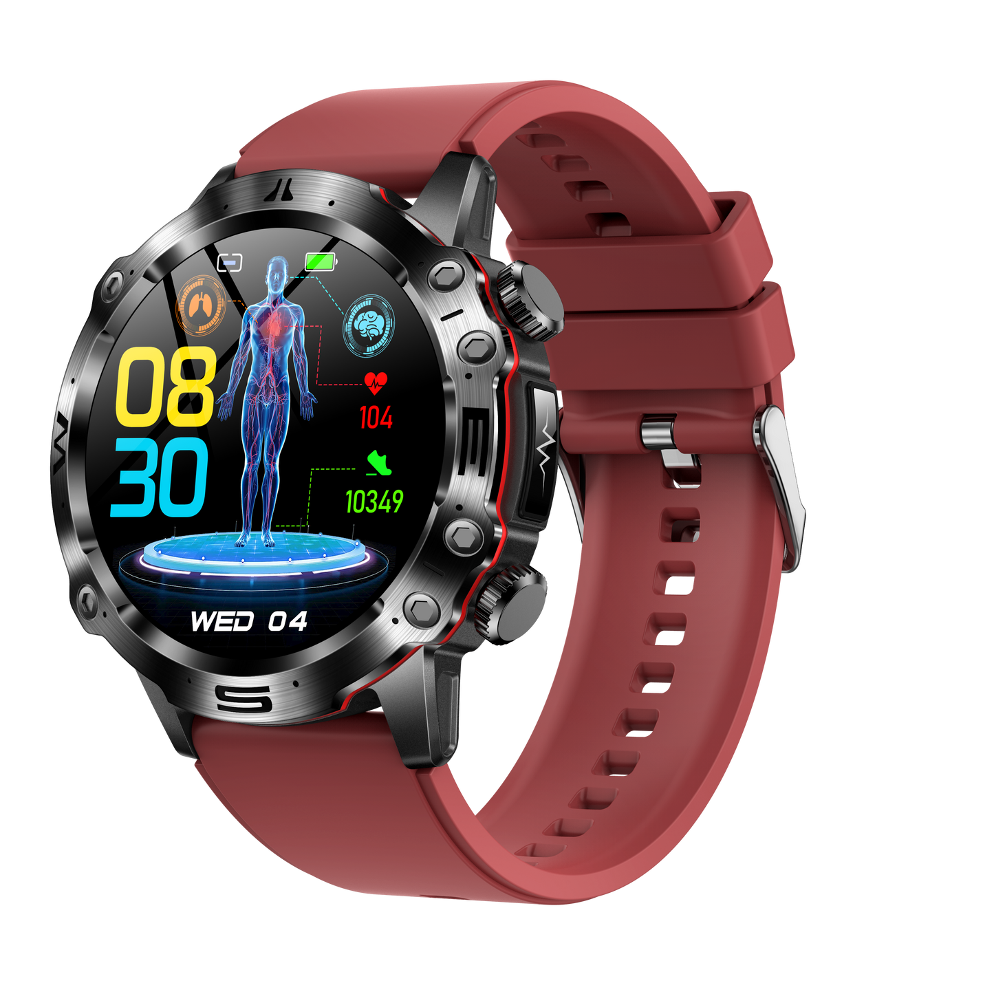 ET482 Smartwatch – ECG, Heart Rate & Fitness Tracking with Bluetooth Call
