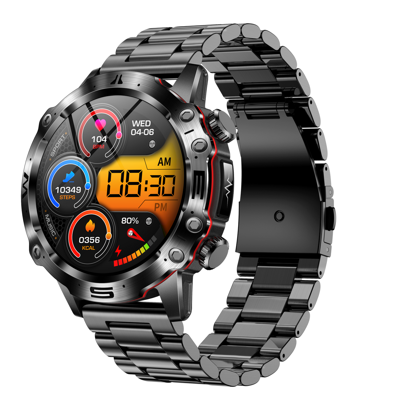 ET482 Smartwatch – ECG, Heart Rate & Fitness Tracking with Bluetooth Call