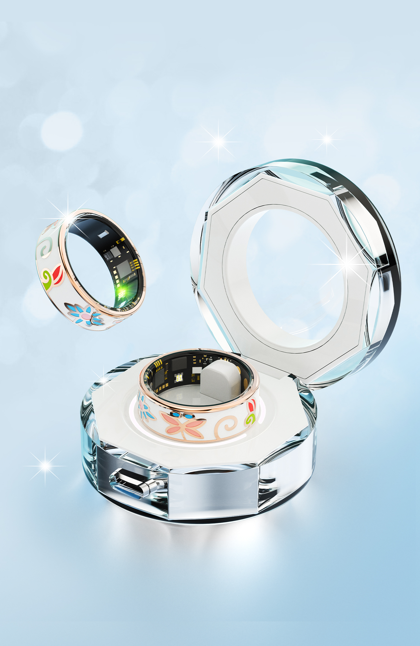R18 Women’s Smart Ring – Heart Rate, Blood Oxygen & Sleep Tracking