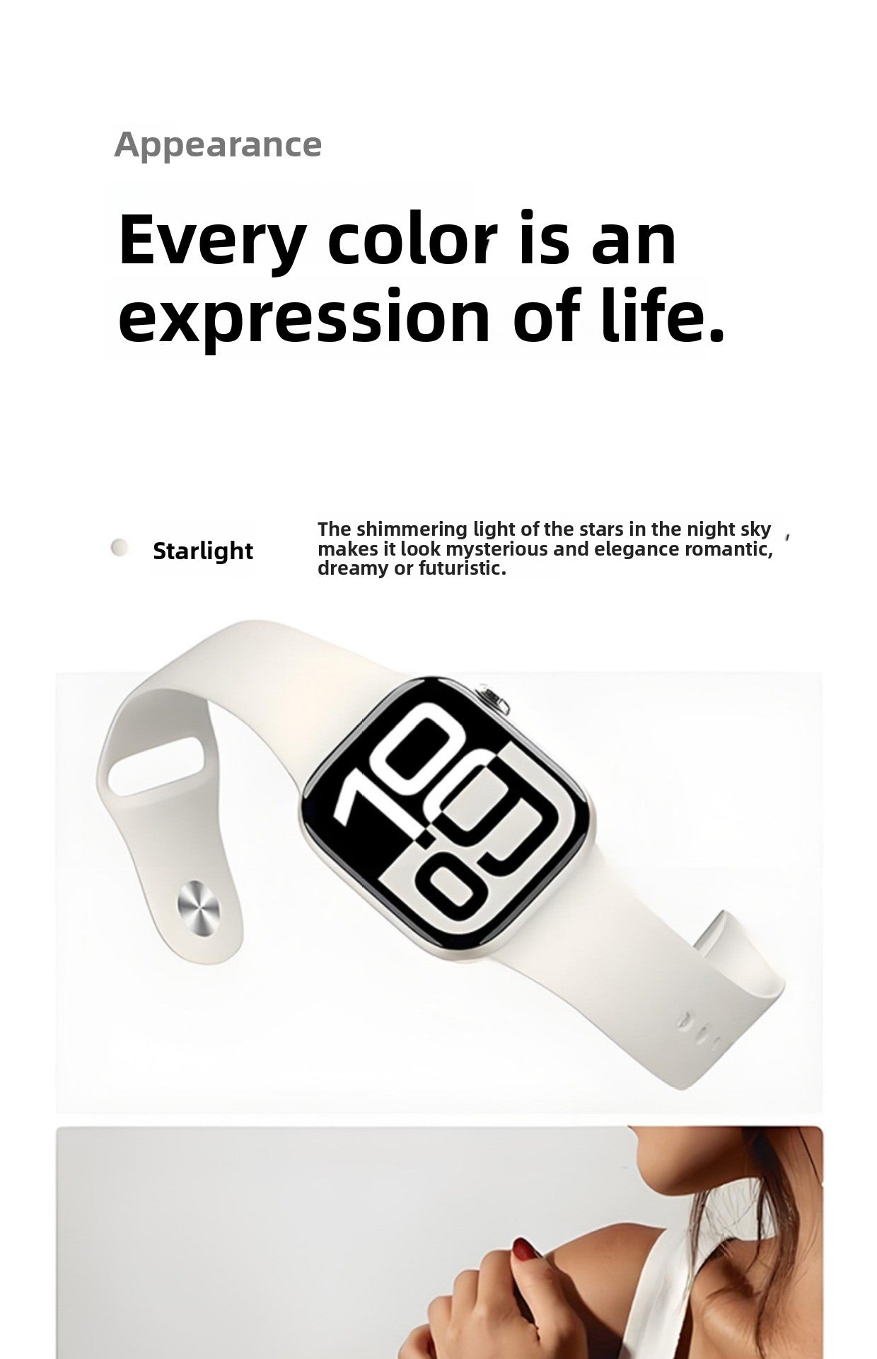 Liquid Silicone Sport Band for Apple Watch S10/S9/S8 – Soft, Durable, Official Style