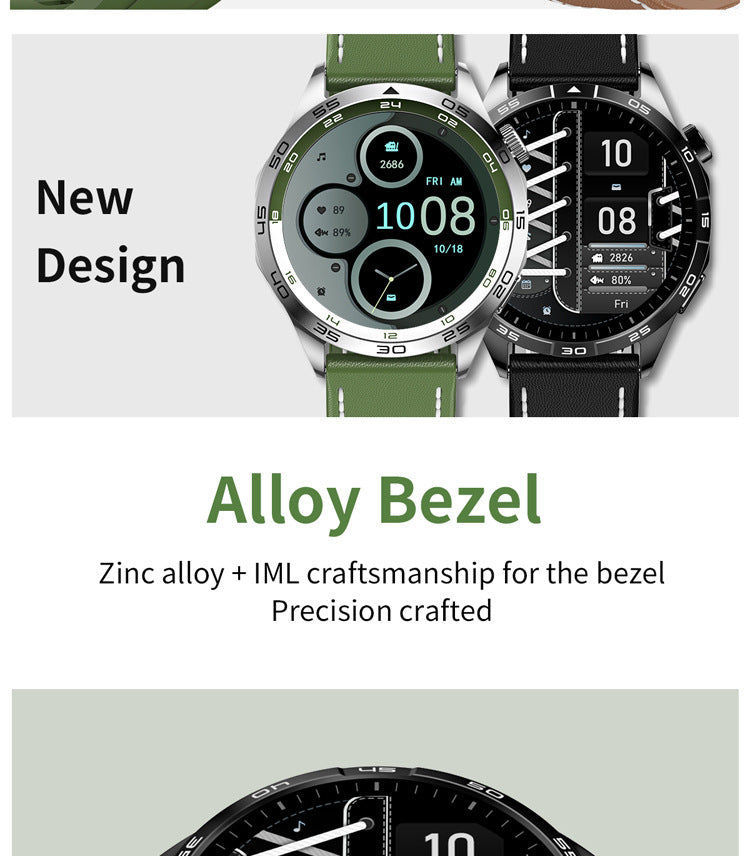 KM29 Smartwatch | 1.43" AMOLED Round Screen, Bluetooth Call, Waterproof, Health Tracking
