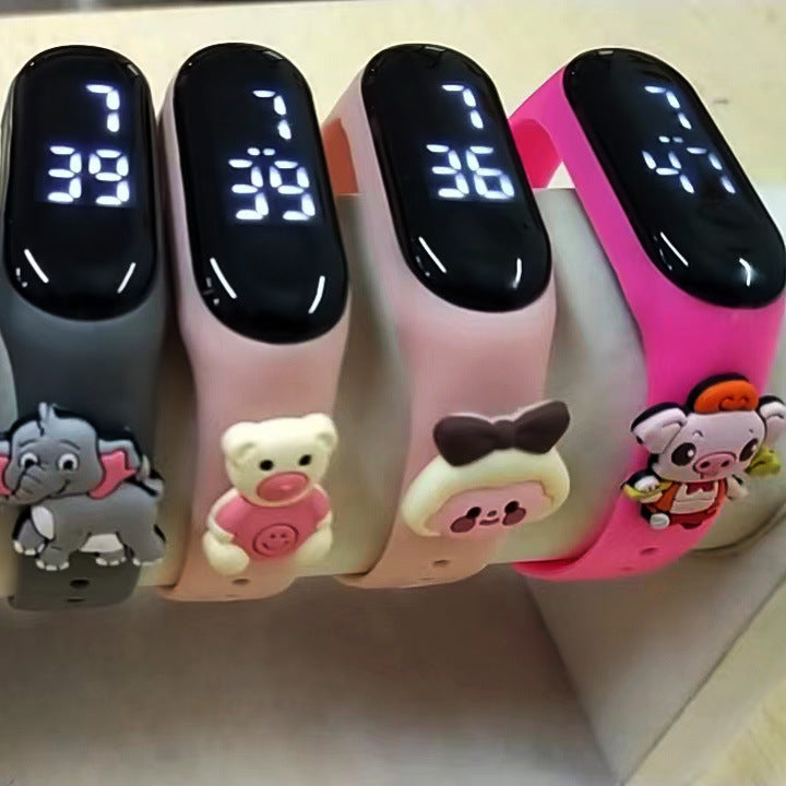 LED Student Electronic Watch – Korean Style, Colorful Light, Unisex Sports Design
