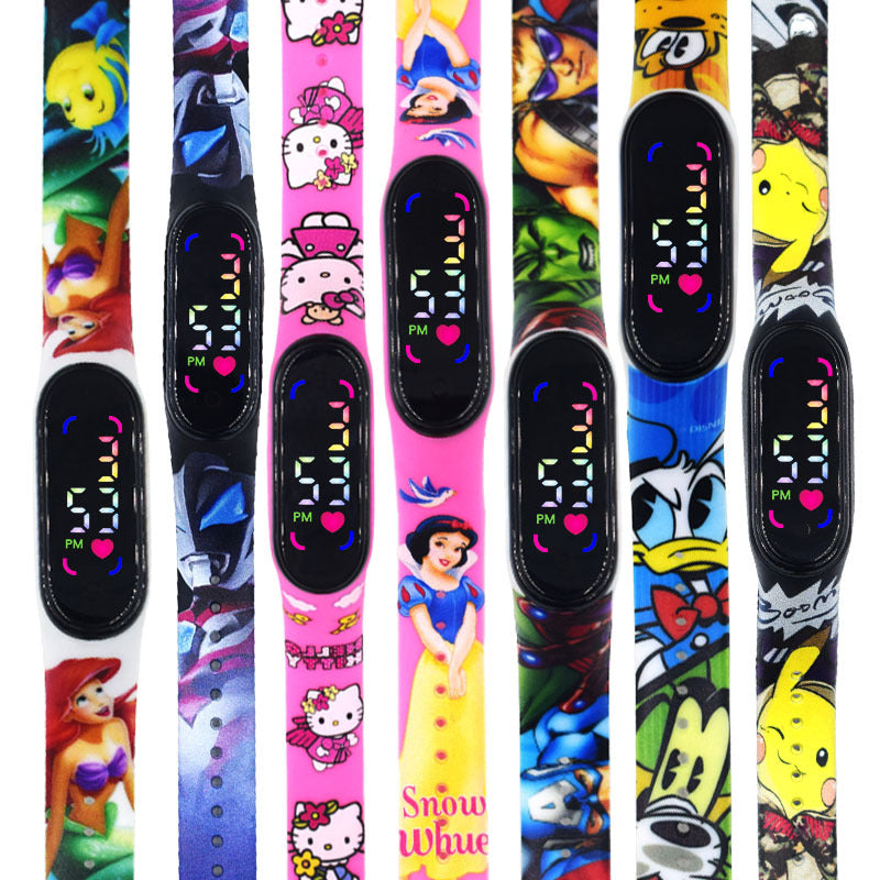 LED Student Electronic Watch – Korean Style, Colorful Light, Unisex Sports Design