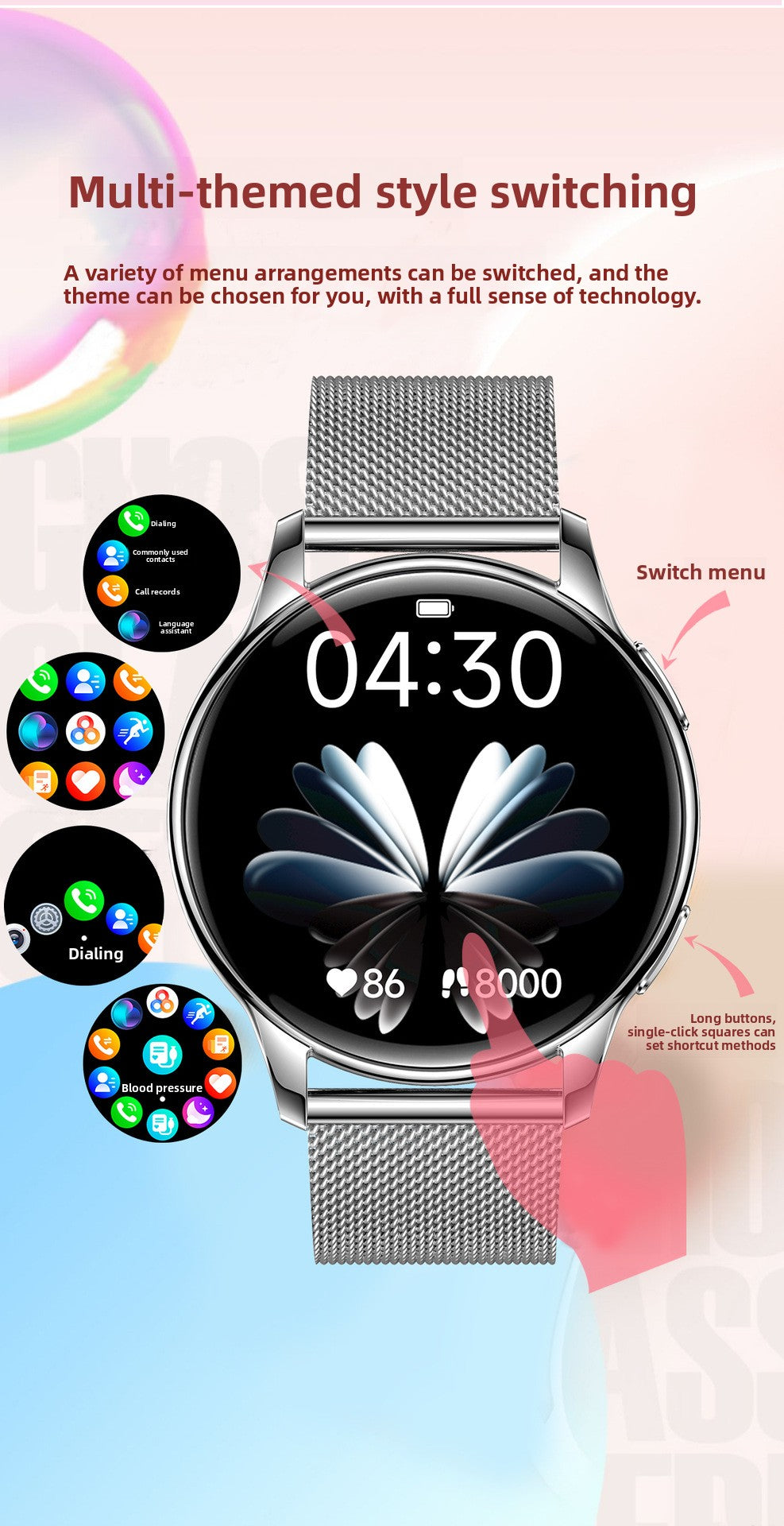 Y11 Elegant Smartwatch for Women | AMOLED Round Screen, Bluetooth Calling, Health & Fitness Monitor