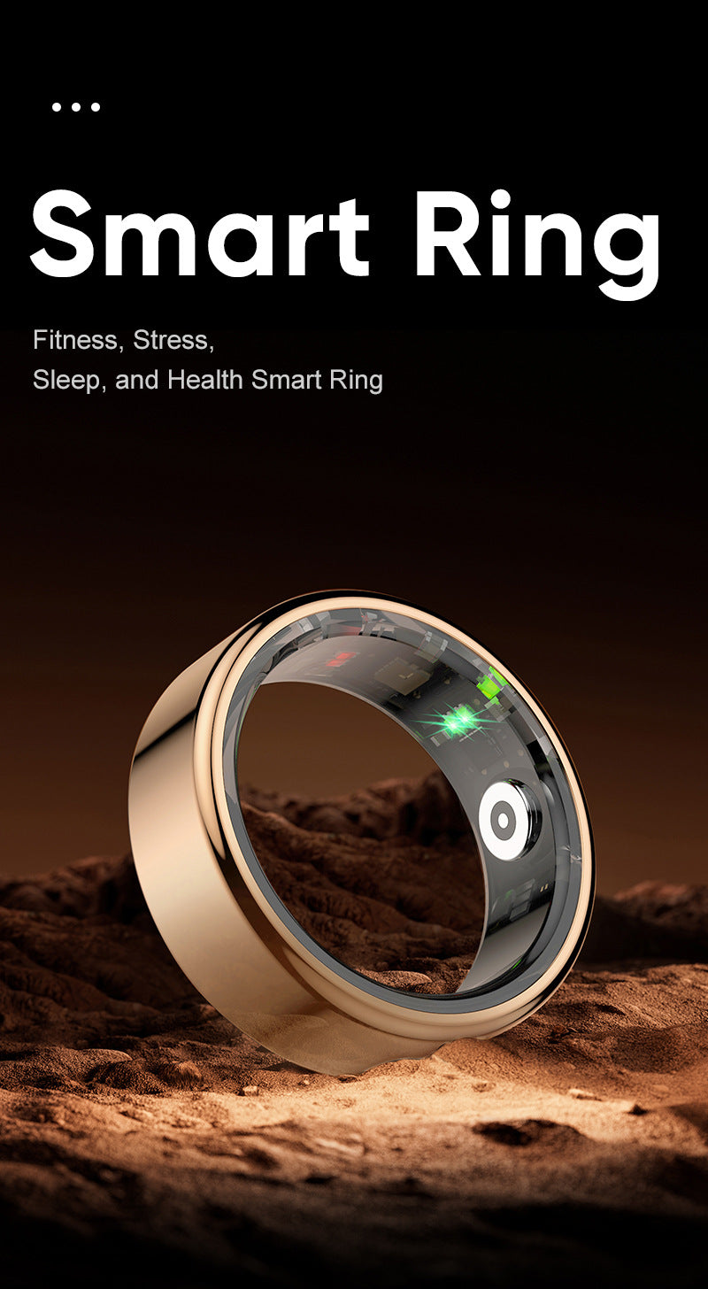 R02 Smart Ring | Health & Sleep Tracker – Heart Rate, SpO₂, Step, Remote Control