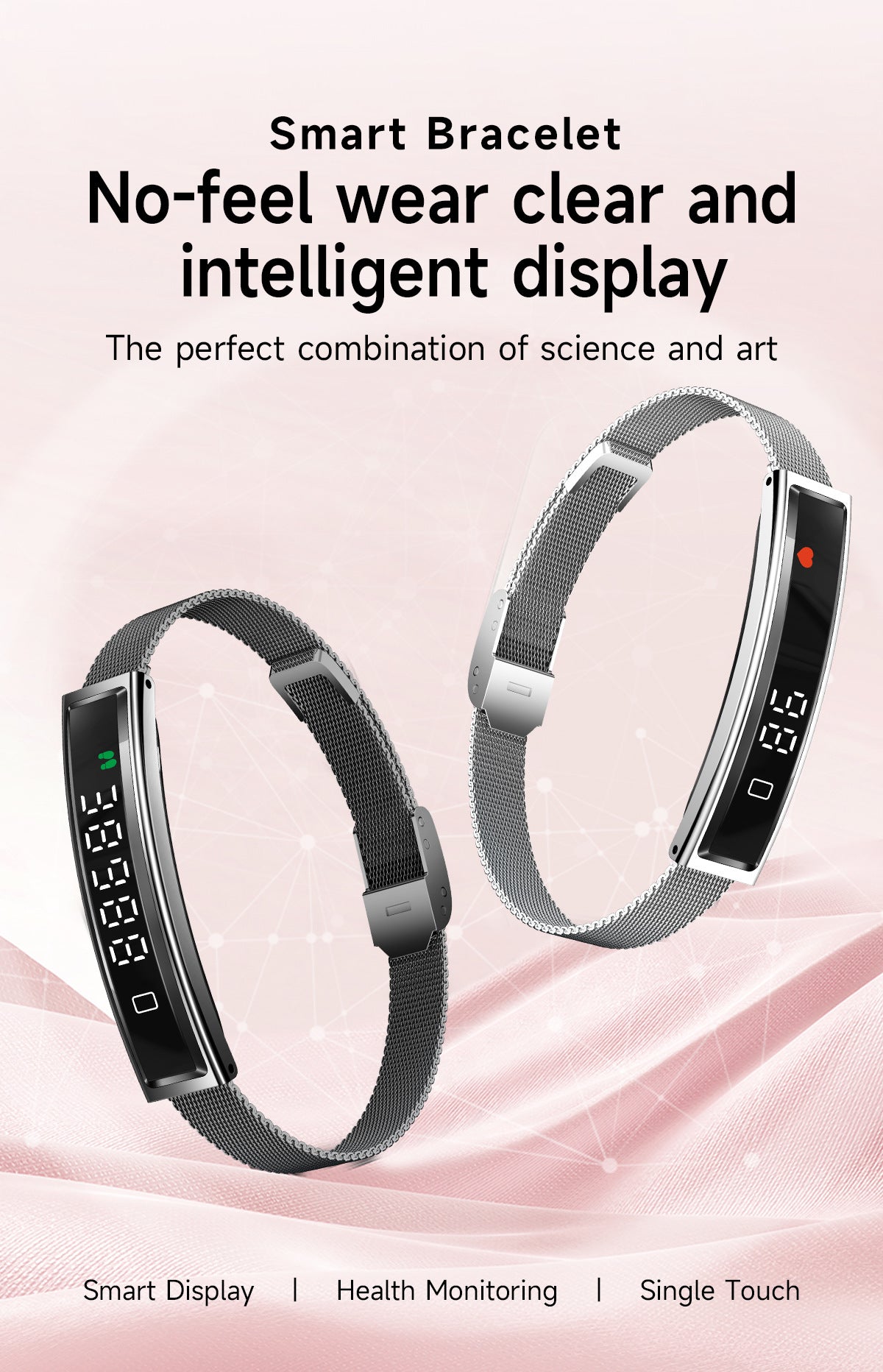 B3 Smart Bracelet – Heart Rate, Sleep & Blood Oxygen Tracking