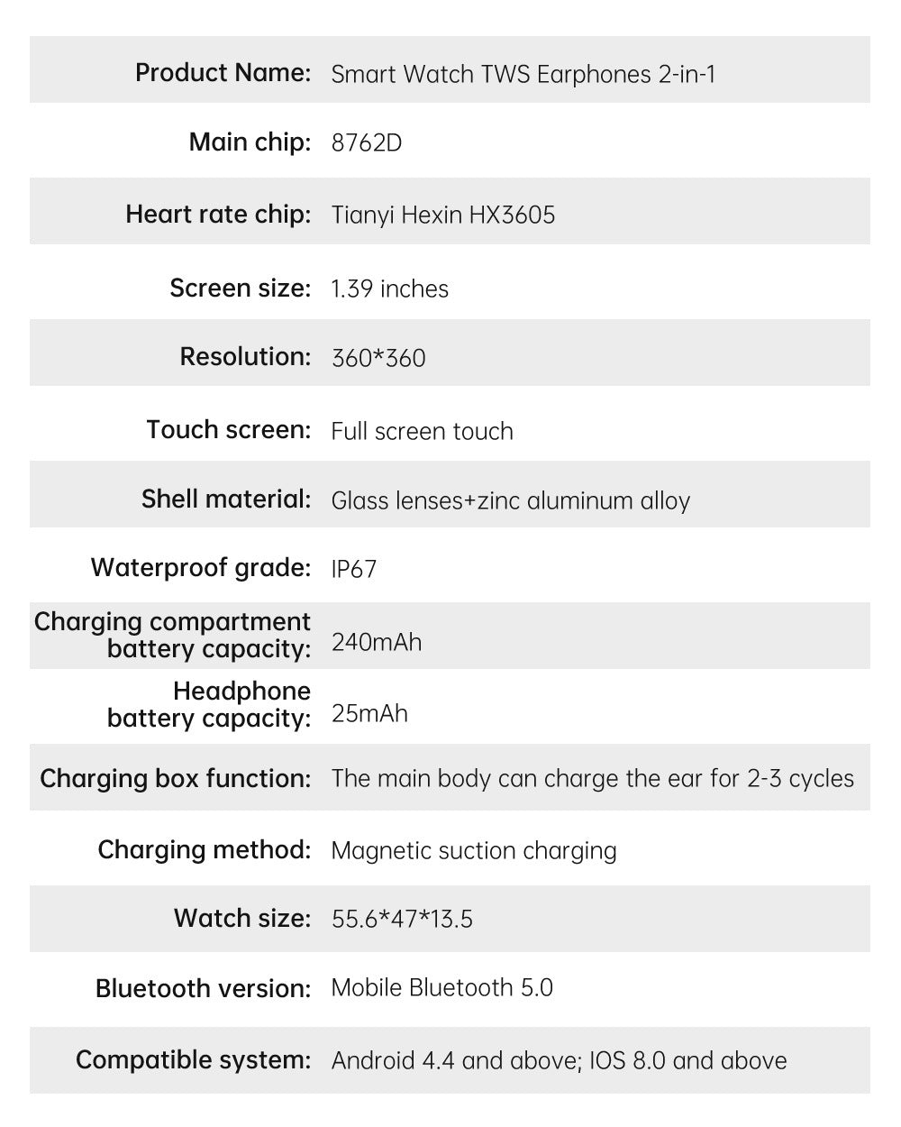 X10 Smartwatch with TWS Earbuds | 1.39" HD Screen, Waterproof, Bluetooth Call, Ultra-Thin Design
