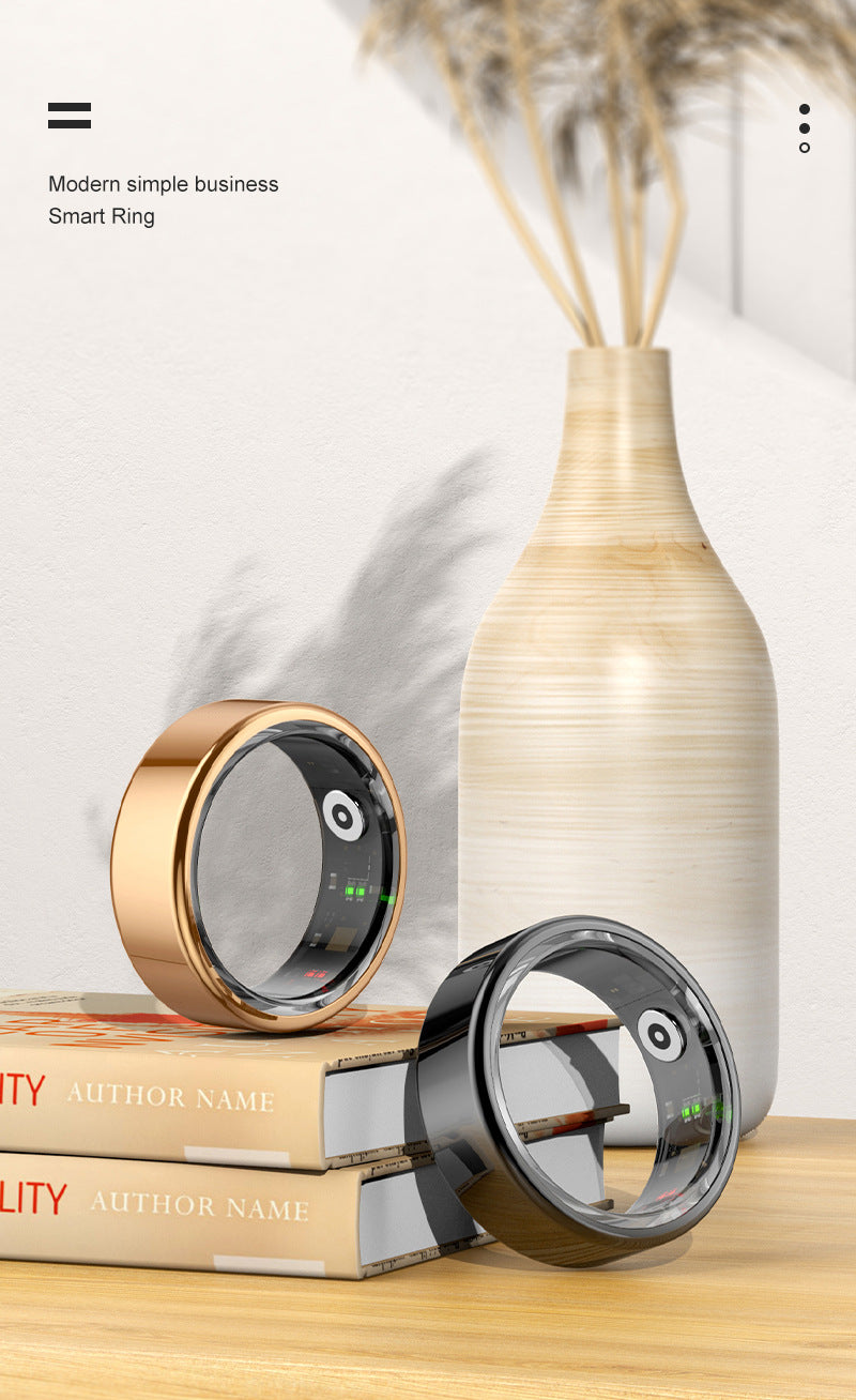 R02 Smart Ring | Health & Sleep Tracker – Heart Rate, SpO₂, Step, Remote Control