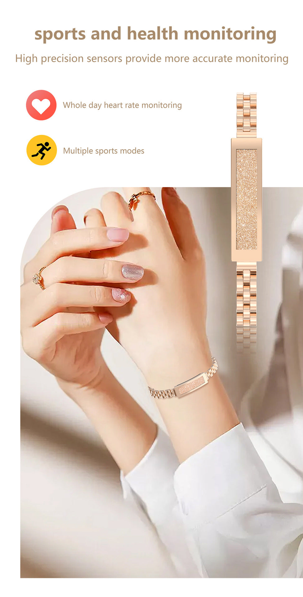 S2 Smart Bracelet | Waterproof Fitness Tracker with Heart Rate, SpO₂, Sleep & Calorie Monitor