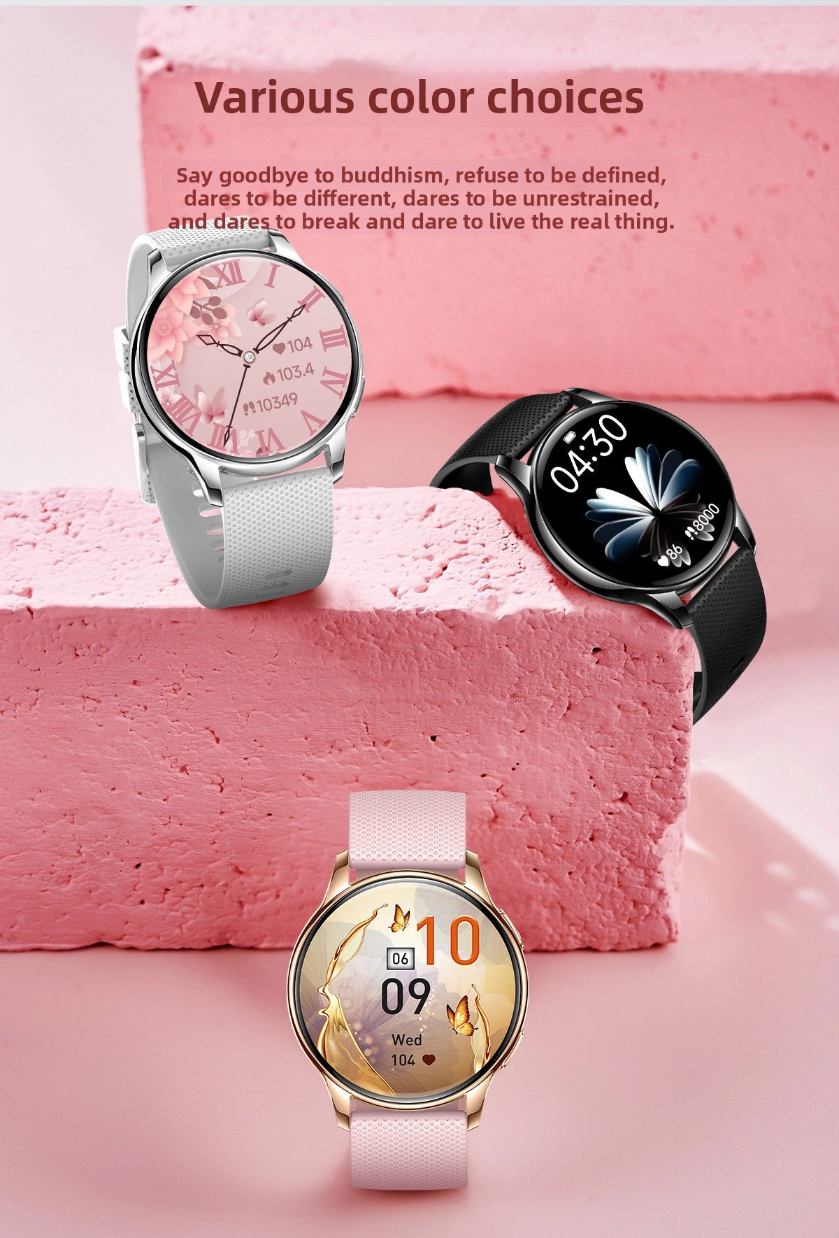 Y11 Elegant Smartwatch for Women | AMOLED Round Screen, Bluetooth Calling, Health & Fitness Monitor