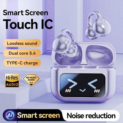 M100 Wireless Bluetooth Bone Conduction Headphones – Open-Ear Clip-On Noise Cancelling with Long Battery Life