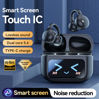 M100 Wireless Bluetooth Bone Conduction Headphones – Open-Ear Clip-On Noise Cancelling with Long Battery Life
