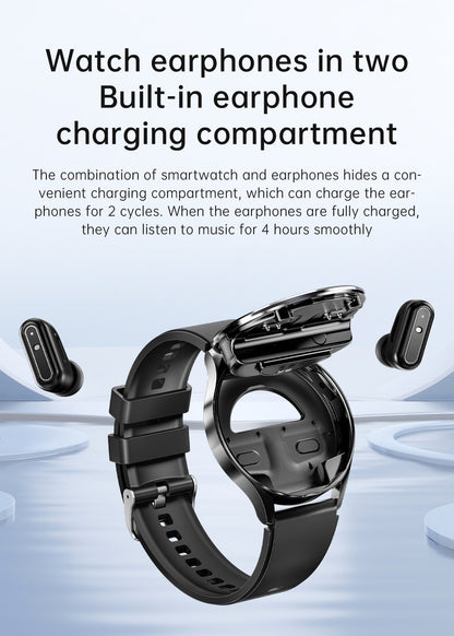 X10 Smartwatch with TWS Earbuds | 1.39" HD Screen, Waterproof, Bluetooth Call, Ultra-Thin Design