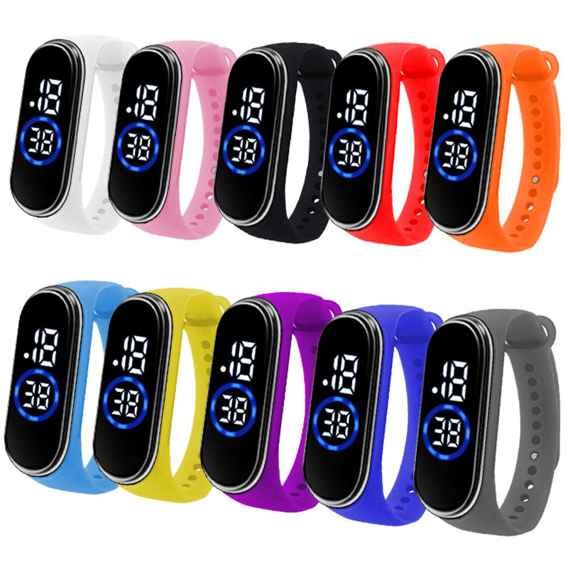 LED Student Electronic Watch – Korean Style, Colorful Light, Unisex Sports Design