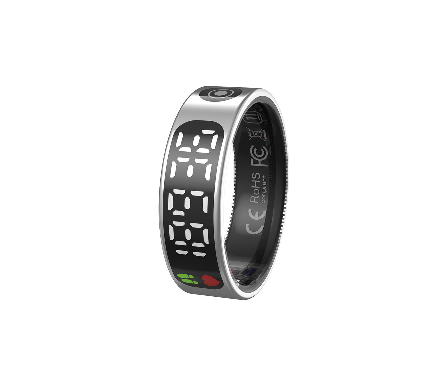 R9 Smart Ring – Touchscreen ECG, Heart Rate & Blood Oxygen Monitor