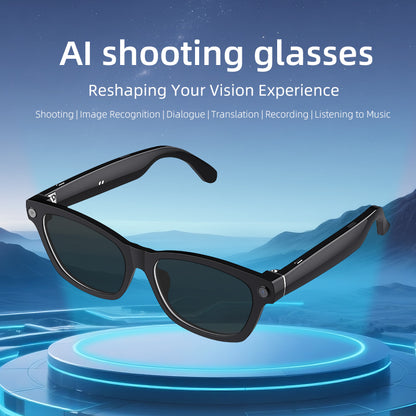 V03 AI Photography Glasses – 5MP Camera, Object Recognition & Voice Translation