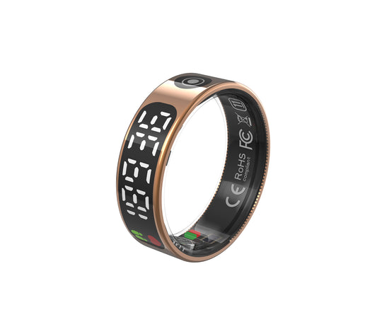 R9 Smart Ring – Touchscreen ECG, Heart Rate & Blood Oxygen Monitor
