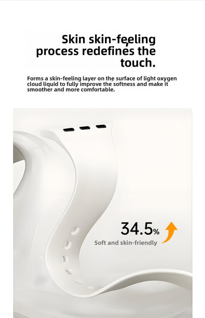Liquid Silicone Sport Band for Apple Watch S10/S9/S8 – Soft, Durable, Official Style